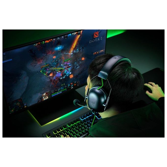 Razer Blackshark V2 X Cuffia Padiglione Auricolare Nero-Verde