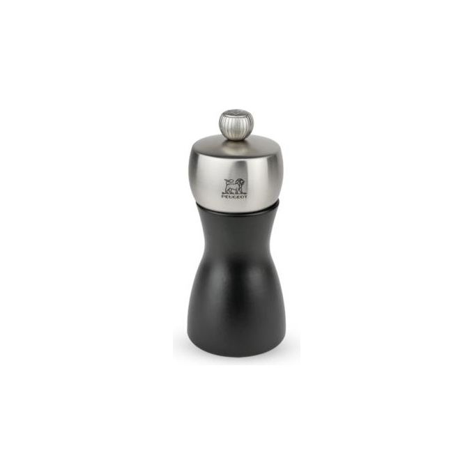 Peugeot FIDJI Macinasale in Legno di Faggio Opaco Nero 12cm