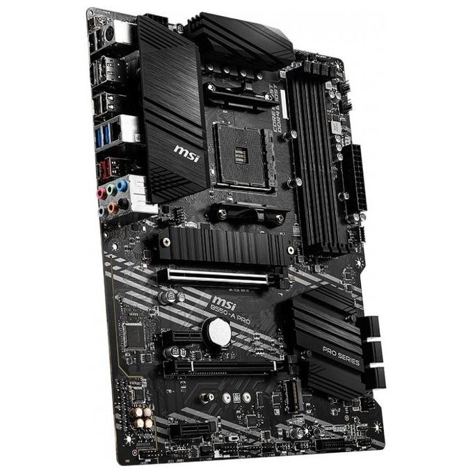 MSI B550-A PRO Scheda Madre ATX AM4 DDR4, USB 3.2 Gen2, 2xM.2, HDMI, DisplayPort, ‎Nero