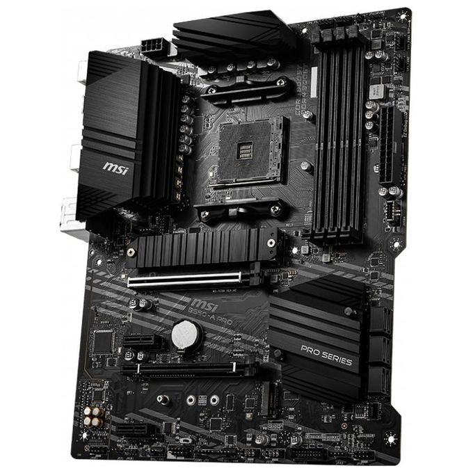 MSI B550-A PRO Scheda Madre ATX AM4 DDR4, USB 3.2 Gen2, 2xM.2, HDMI, DisplayPort, ‎Nero