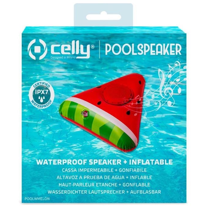 Celly Pool Speaker 3W Watermelon