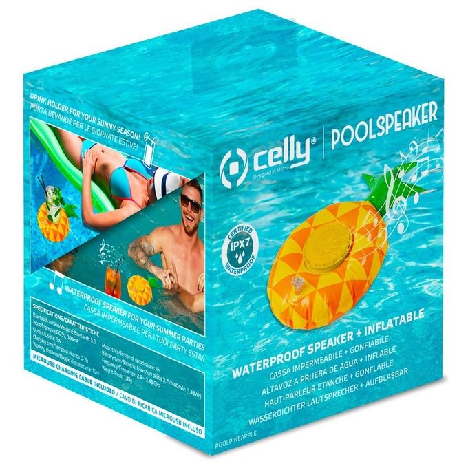Celly Pool Speaker 3W Pineapple