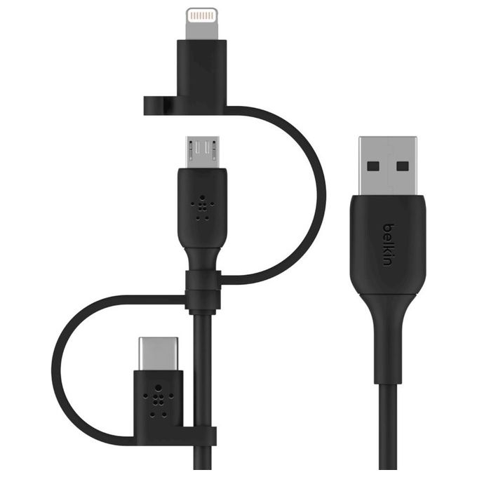Belkin BoostCharge Cavo Universale 1.2mt Lightning Micro-Usb Nero