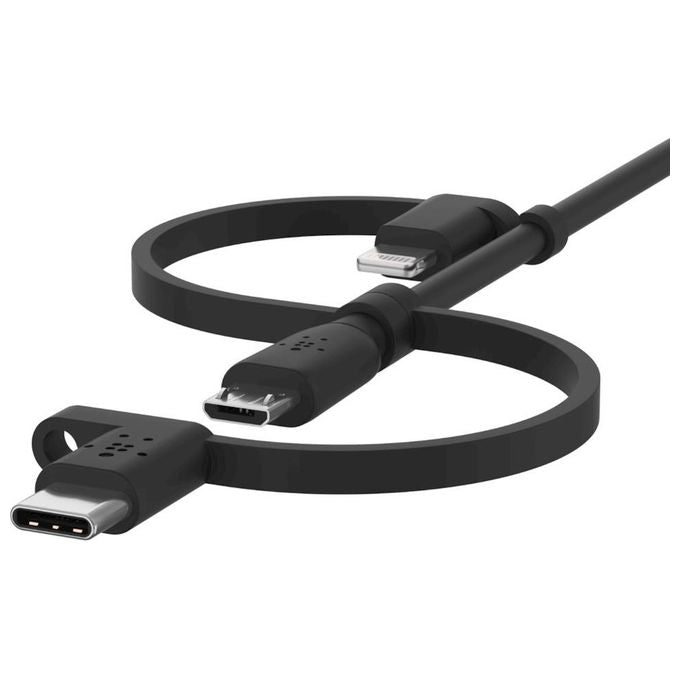 Belkin BoostCharge Cavo Universale 1.2mt Lightning Micro-Usb Nero