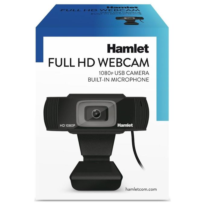 Hamlet HWCAM1080 Webcam 2MP 1920x1080 Pixel USB 2.0 Nero