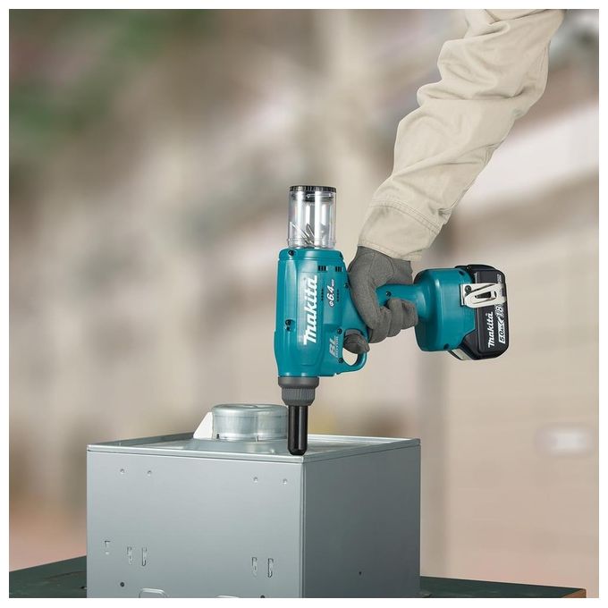 Makita DRV250Z Rivettatrice a Batteria 18 V Motore Brushless Forza 20 kN colore Nero Blu