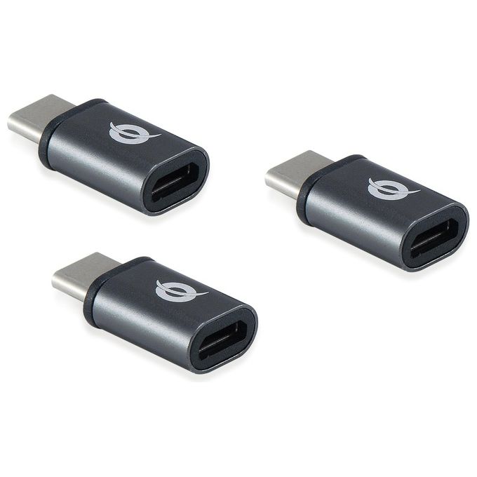 Conceptronic Adattatore OTG per Usb-C a Micro Usb Confezione da 3