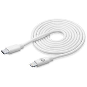 Cellular Line Cavo da Usb-C a Lightning per la Ricarica e Sincronizzazione Dati Bianco
