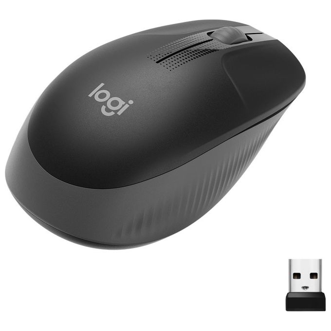 Logitech M190 Mouse Rf Wireless Ottico 1000 Dpi Ambidestro Nero