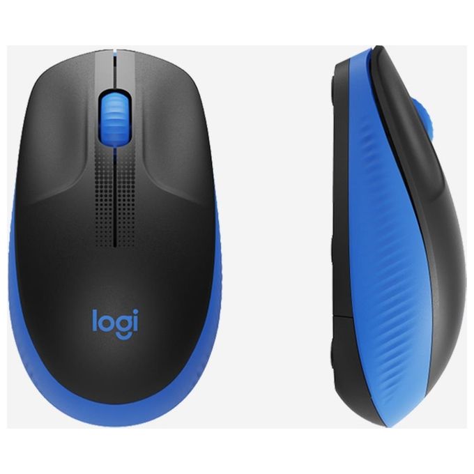 Logitech M190 Mouse Rf Wireless Ottico 1000 Dpi Ambidestro Blu