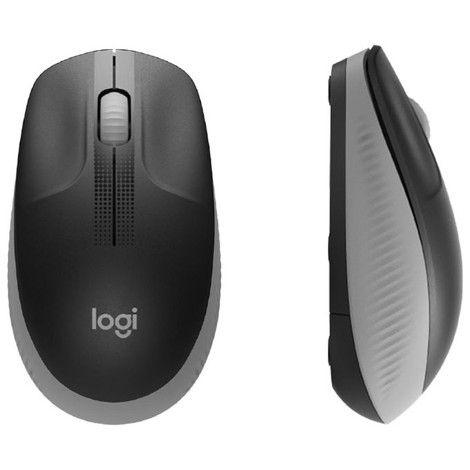 Logitech M190 Mouse Rf Wireless Ottico 1000 Dpi Ambidestro Grigio