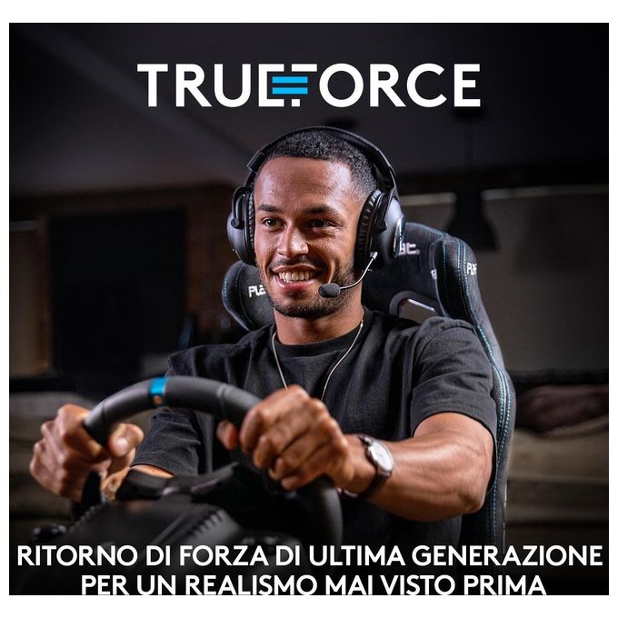 Logitech G923 Volante da Corsa con Pedali TRUEFORCE 900° Ritorno di Forza PS5 PS4 PC colore Nero