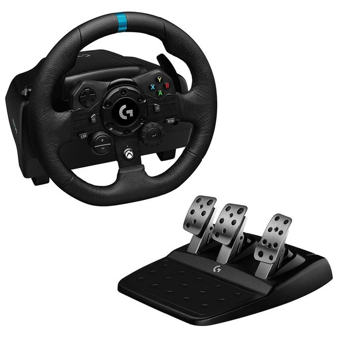 Logitech G G923 TrueForce Volante da Corsa con Pedali USB 2.0 PC Xbox One Xbox Series X S colore Nero
