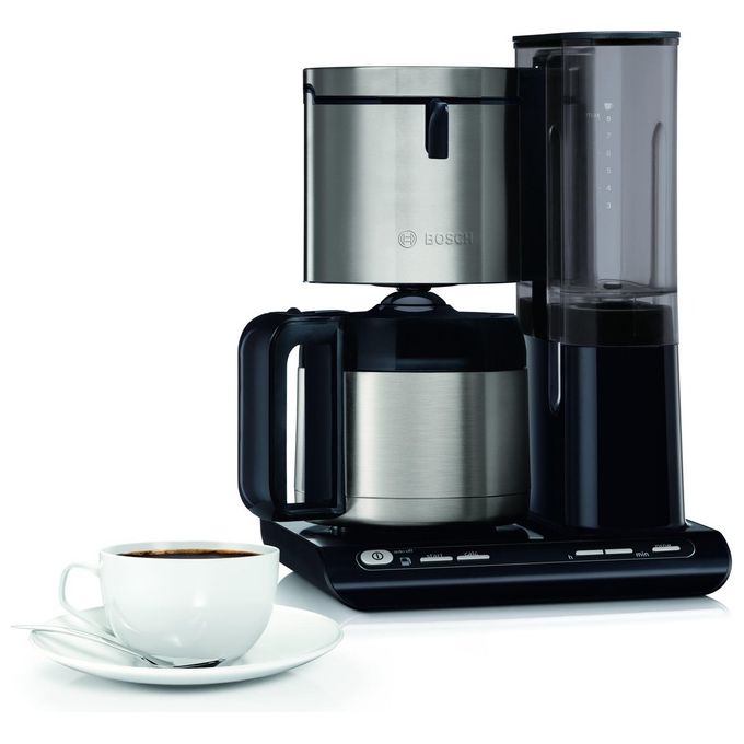 Bosch TKA8A683 Styline Macchina da caffe' con Filtro Caraffa Termica 1,1 L 8 tazze 1100 W colore Nero