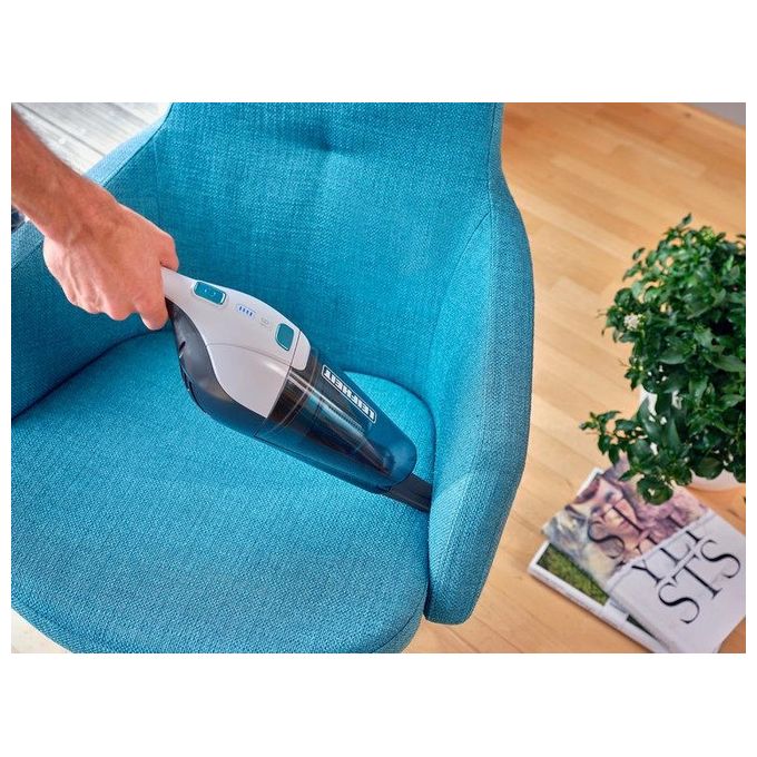 Leifheit 11927 Rotaro PowerVac Aspirapolvere Verticale Senza Fili Tecnologia Ciclonica 0.25 L Autonomia Fino a 35 Min 60 dB colore Bianco
