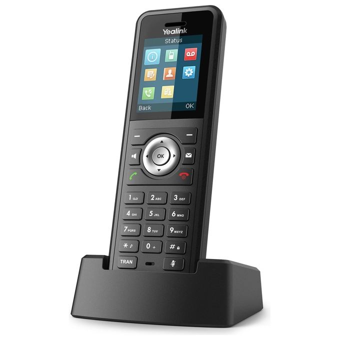 Yealink 1302006 W59R Telefono DECT Robusto IP67 Bluetooth Vivavoce Allarme Man Down colore Nero