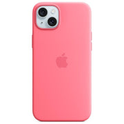 Apple MWNE3ZM-A Custodia in Silicone con MagSafe per iPhone 15 Plus tecnologia MagSafe ricarica wireless colore Rosa