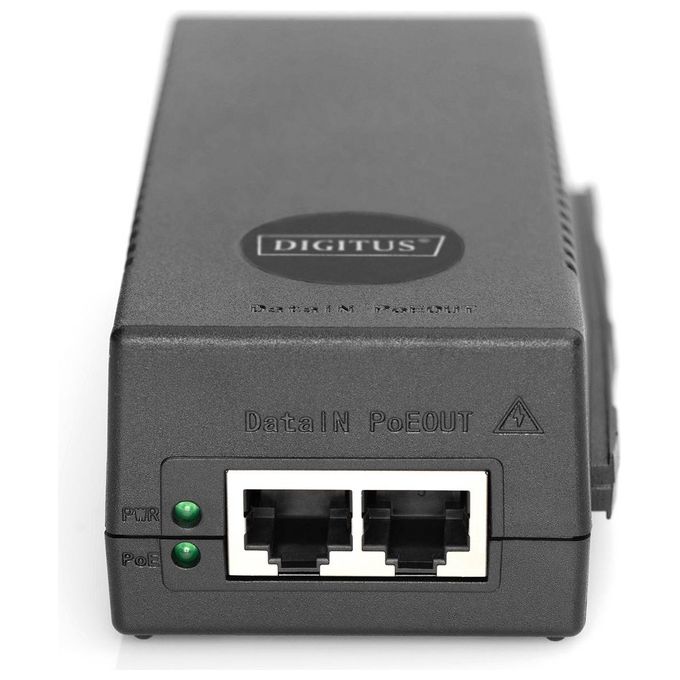 Digitus DN-95108 Iniettore PoE+ 10 Gigabit Ethernet IEEE 802.3at 30 W 100 m 2 porte RJ-45 colore Nero