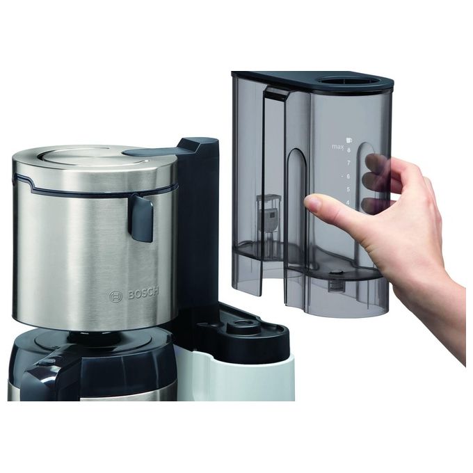 Bosch TKA8A681 Styline Macchina da caffe' con Filtro 1.1 L 1100 W Timer Programmabile Spegnimento Automatico colore Bianco