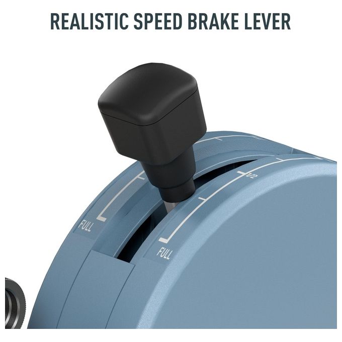 Thrustmaster TCA QUADRANT ADD-ON Airbus Edition Simulatore di Volo PC Tecnologia H.E.A.R.T 2 Assi 10 Pulsanti colore Blu