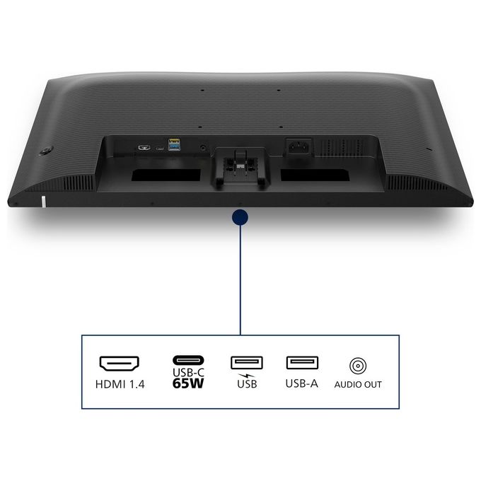 Philips 24E1N1300A-00 Serie 1000 Monitor PC 23.8'' IPS Full HD 1920x1080 100Hz USB-C 65W Hub USB 3.2 HDMI Adaptive Sync colore Nero