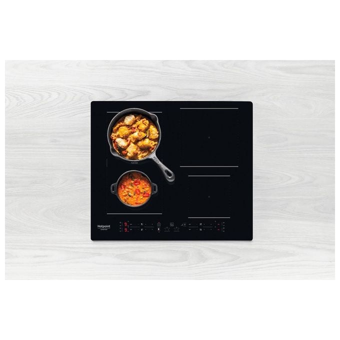 Hotpoint HB 3160C NE Piano cottura a induzione 59 cm 4 zone Flexi Duo Touch 7200 W colore Nero
