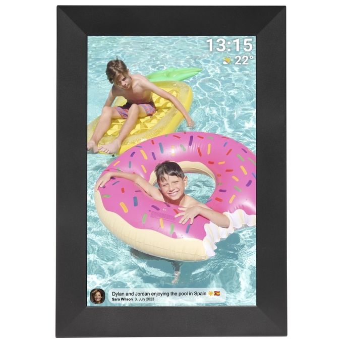 Denver PFF-1024BMK2 Frameo Cornice Digitale 10.1'' Touch Screen IPS Wi-Fi 16 GB colore Nero