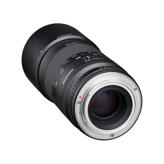 Samyang 1112306101 100mm F2.8 ED UMC Macro Obiettivo per Sony E Full Frame APS-C Apertura f-2.8 1:1 Macro Messa a Fuoco Manuale Distanza Minima 30.7 cm Filtro 67 mm colore Nero