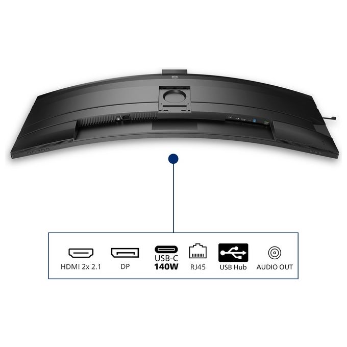 Philips 49B2U5900CH-00 Serie 5000 Monitor PC 49'' 32:9 Dual QHD VA LCD 4 ms USB-C Dock Webcam Altoparlanti Integrati colore Nero