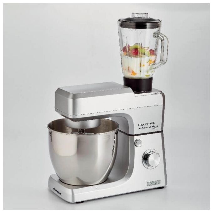 Ariete 1598 Gourmet pro - Impastatrice con Frullatore Planetaria 7L 1200W Acciaio Inox