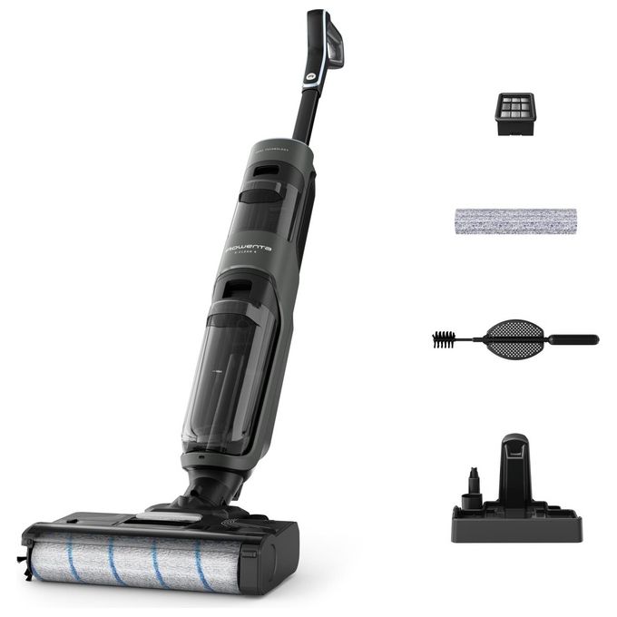 Rowenta GZ5035 X-Clean 4 Lavapavimenti Senza Fili Aspira e Lava 200W Autonomia 50 min 350 m² colore Grigio