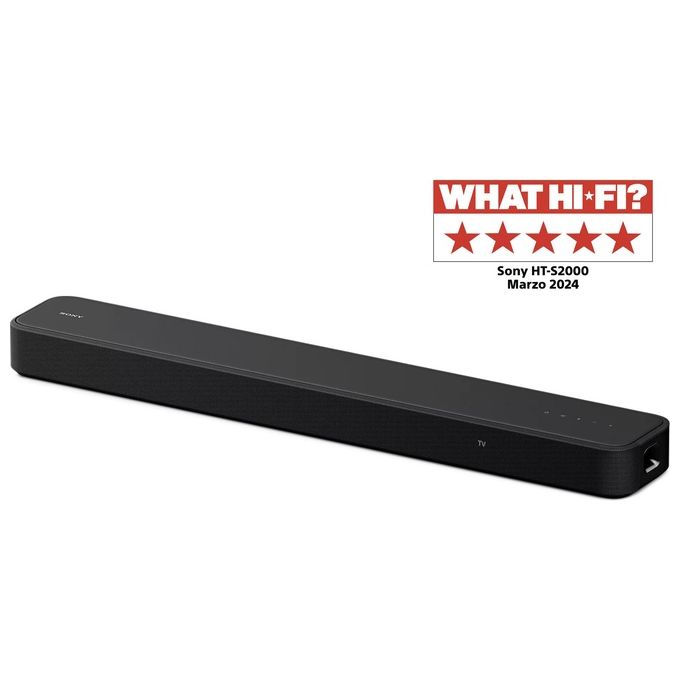 Sony HT-S2000 Soundbar Dolby Atmos 3.1 canali, subwoofer integrato, nero