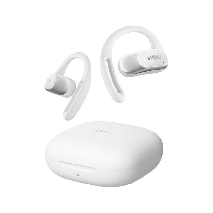 Shokz SZ-HEA-0091 OpenFit Air Auricolari True Wireless Open-Ear Bluetooth 5.2 IP54 autonomia 28 ore colore Bianco