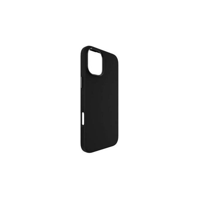 Tunit Clear Cover per iPhone 16 Plus Soft Touch in Silicone con MagSafe Nero