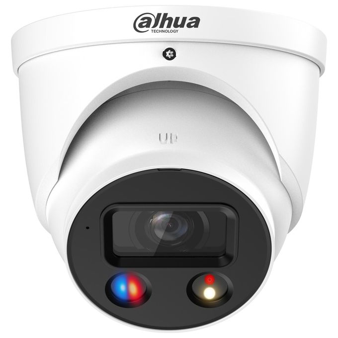 Dahua IPC-HDW3849H-AS-PV-S5 WizSense TiOC Telecamera IP Eyeball 8MP 4K 2.8mm Full-color Smart Dual Illuminator IP67 PoE colore Bianco