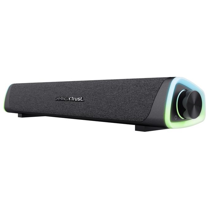 Trust GXT 620 AXON Soundbar Gaming RGB 2.0 canali 12 W ingresso AUX USB colore Nero