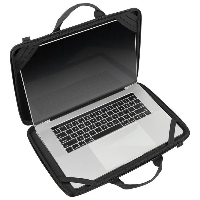 Rivacase 5131 Custodia Rigida per Notebook 15.6'' EVA Idrorepellente Resistente agli Urti Tracolla Rimovibile colore Nero