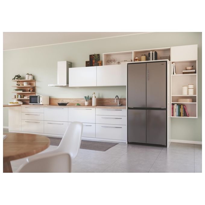 Candy CFQQ5T817EPS Frigorifero 4 Porte 467 L 181,5 cm Classe E Total No Frost 35 dB Multi-Airflow colore Argento