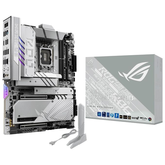 ASUS 90MB1IP0-M0EAY0 ROG Maximus Z890 Apex Scheda Madre ATX Intel LGA 1851 DDR5 Wi-Fi 7 Thunderbolt 4 colore Grigio ciottolo