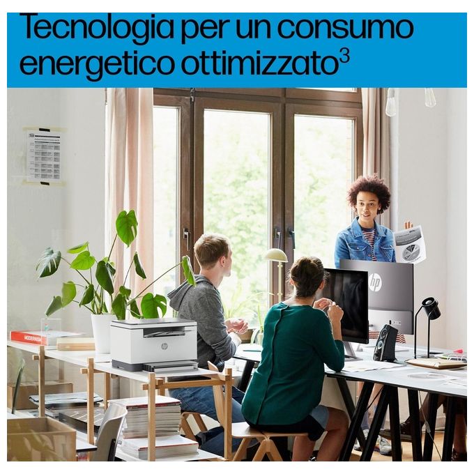 HP 8J9K4F LaserJet M234d Stampante Multifunzione Laser Mono A4 29 ppm Fronte Retro Automatico USB Apple AirPrint colore Grigio