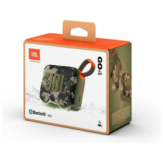 JBL JBLGO4SQUAD Go 4 Altoparlante Bluetooth Portatile 4,2 W IP67 Waterproof Antipolvere Autonomia 7 h colore Mimetico