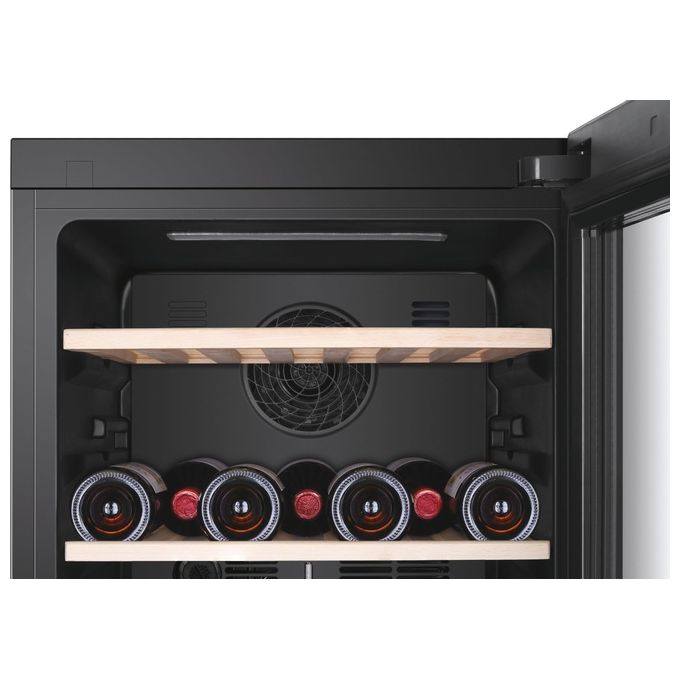 Haier HWS79GDG Wine Bank 50 Serie 5 Cantinetta Vino 79 Bottiglie 2 Zone Temperatura LED WiFi Classe G colore Nero