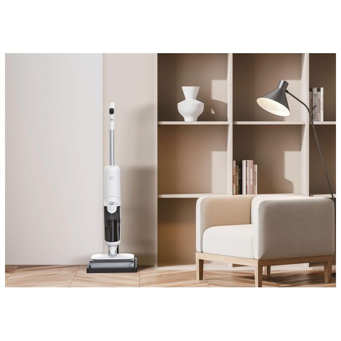 Hoover HW500 011 HW5 Aspirapolvere Lavapavimenti Senza Fili 2in1 220W 30 min Autopulizia 84 dB colore Bianco Grigio