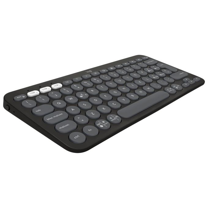 Logitech K380S Pebble Keys 2 Tastiera Wireless Bluetooth QWERTY Italiano Multi-Device Silenziosa colore Grafite
