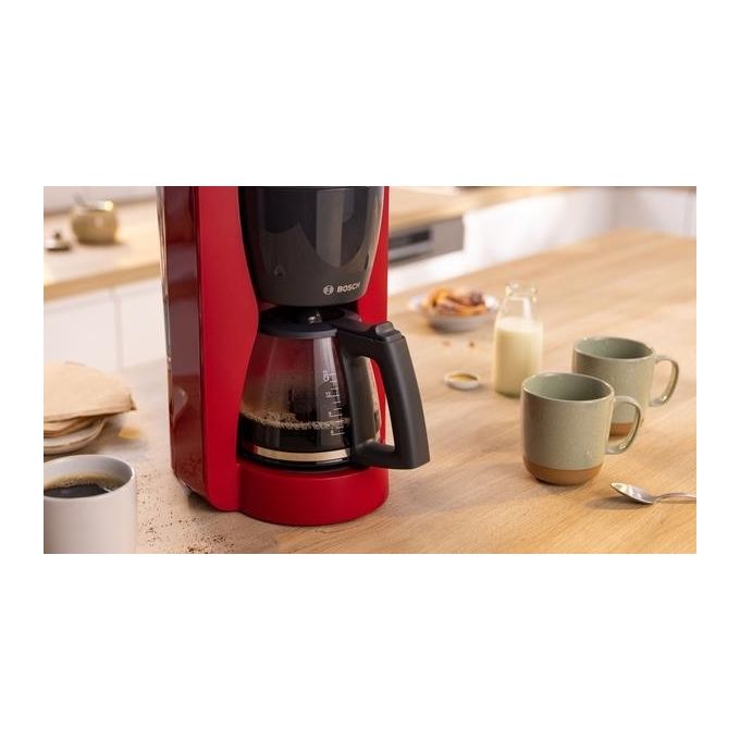 Bosch TKA2M114 Macchina da caffe' Manuale 1,25 L 15 tazze Funzione Mantieni al Caldo colore Rosso