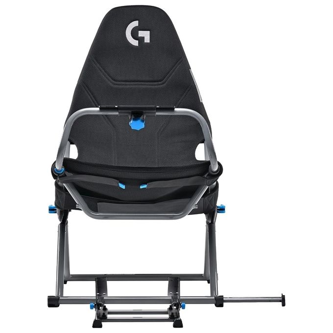 Playseat G.00248 Challenge X Logitech G Edition Sedia Gaming per Console Telaio Acciaio Supporto Volante Altezza Regolabile colore Nero Grigio
