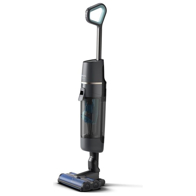 Philips XW7110-01 AquaTrio Serie 7000 Aspirapolvere Lavapavimenti Senza Filo Wet and Dry Autopulizia 180 m² 25 min colore Champagne Grigio
