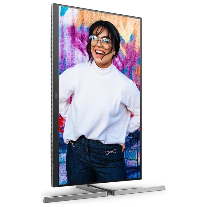AOC U32U3CV U3 Monitor PC 31.5'' 4K UHD Nano IPS 3840x2160 4ms USB-C Hub 96W VESA Adaptive Sync colore Nero