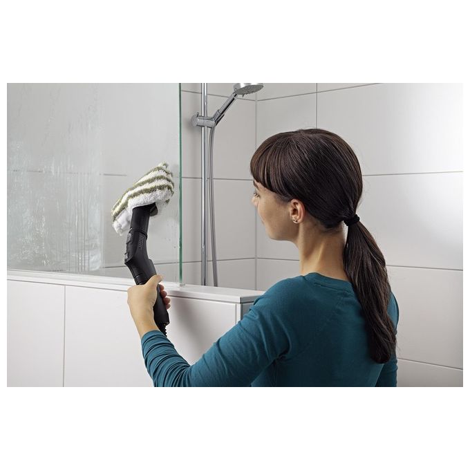 Kärcher 2.863-346.0 Set di Panni di Partenza per Pulitore a Vapore Microfibra con Rivestimento Abrasivo e Panno Lucidante colore Bianco Giallo