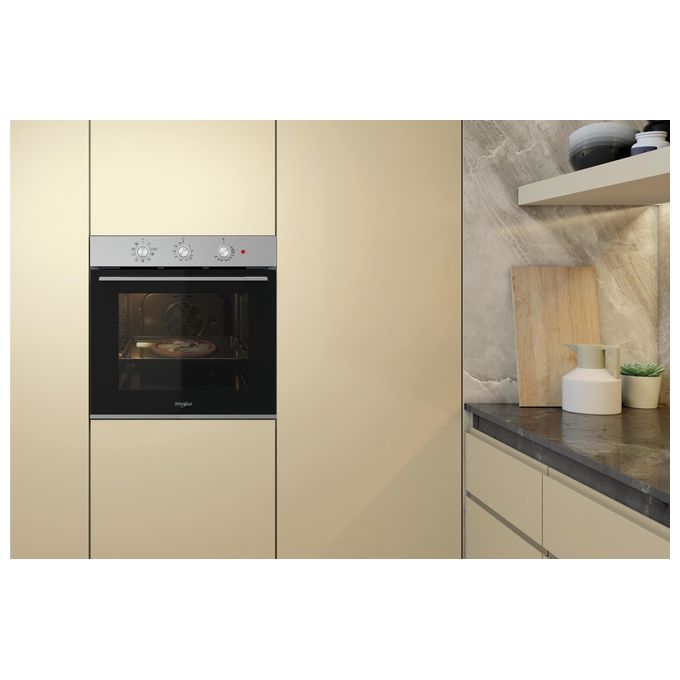 Whirlpool OMK38HU0X Elements Forno da incasso Elettrico 71 L Classe A 9 Funzioni SmartClean Cook3 (60x60x56 cm) colore Nero Inox